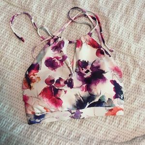 Athleta Halter High Neck Swim Top